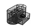 Mesh Desk Organizer Caddy for Office Supplies and Desk Accessories - Black