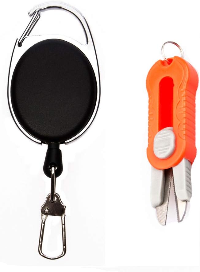 Tensay New Quick Knot Cutter Nippers Snip Tying Tool Fishing Clippers Line Zinger Outdoor Fishing Line Nipper Snip Fishing Retractor