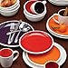 Rachael Ray Dinnerware Rise 4-Piece Stoneware Dinner Plate Set, Orange