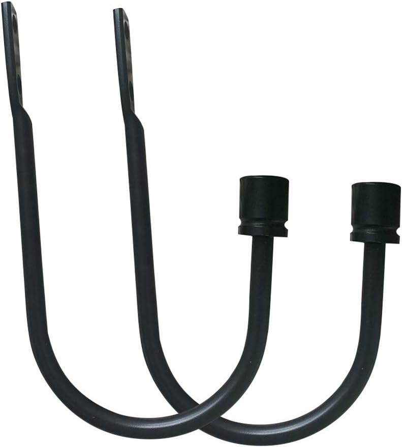 Steellwingsf Simple Decoration Curtain Tieback,2Pcs U-shaped Wall Mounted Curtain Hook Hanger Holdback Tie Back Tassel Holder Black