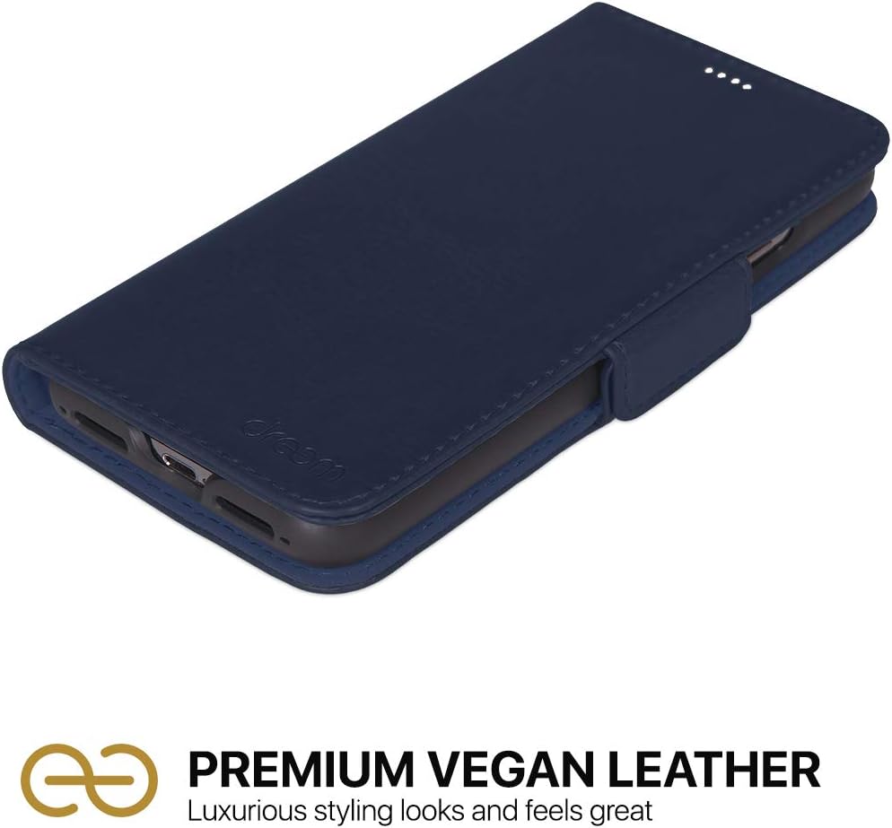 dreem Fibonacci 2-in-1 Wallet Case for Apple iPhone 12 Mini, Luxury Vegan Leather, Magnetic Detachable Shockproof Phone Case - Image 5