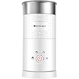 Huogary Electric Milk Frother and Steamer - 4 In 1 Hot and Cold Foam Maker, 10.1-ounce Large Capacity,Automatic Milk Warmer f
