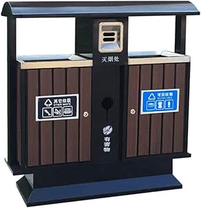 Basurero de Madera al Aire Libre Bote de Basura al Aire Libre Sub