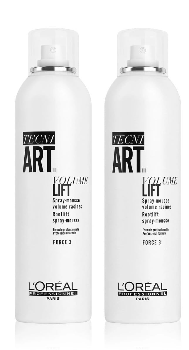 L'Oréal Professionnel TECNI.ART Art Volume Lift Force 3 Mousse Spray Pack of 2"Packaging may vary"