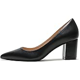 JOY IN LOVE Pumps for Women Chunky Heels Comfortable Block Heel Work Dress Pump Shoes