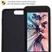 MILPROX Silicone Case, Pretty Series Liquid Silicone Gel Rubber, Shockproof Case with Microfiber Cloth Lining Cushion Compatible with iPhone 7 Plus/8 Plus - Black
