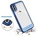 BENTOBEN iPhone Xs Case (2018), iPhone X Case, iPhone 10 Case, Slim Shockproof Hybrid Hard PC Clear Back Flexible TPU Bumper [Anti-Scratch] Protective Case for iPhone Xs/iPhone X / 10, Navy Blue