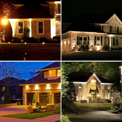 CREATESTAR 100 W LED Outdoor Floodlight, 2 Piece Outdoor LED Spotlight, 10000LM Super Bright 3000K Warm White, IP65 Waterproof Security Lighting for Yard, Garden, Garage