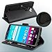 LG G4 Case, Abacus24-7 [Wallet Series] with Flip Cover & Stand, Black