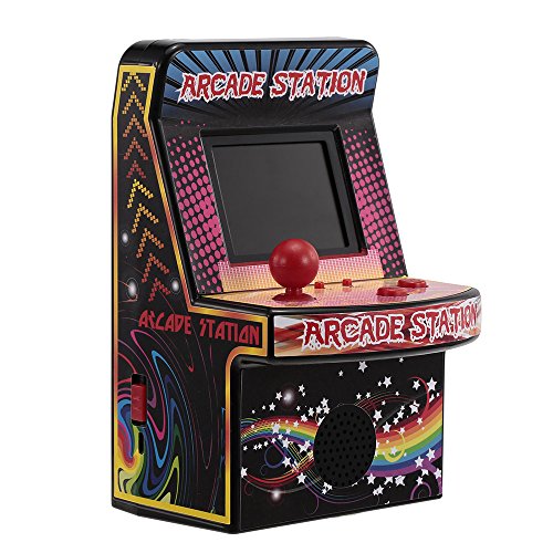 Goolsky 8 Bit Mini Classic Arcade Game Cabinet Machine Retro Handheld Video Player with Built-in 240 Games Portable Gaming Electronic Novelty Toys