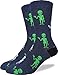 Good Luck Sock Men's Aliens Socks, Adult, Shoe Size 7-12