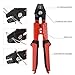 Booms Fishing Heavy-Duty Hand Crimper has Hardened Steel Jaws with 4 Crimping Positions and 2 Hardended Steel Side Cutter