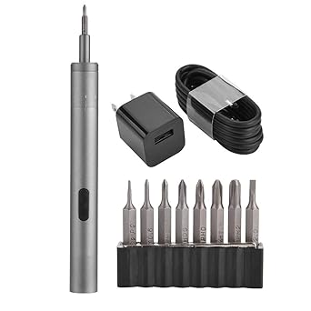 Queue Droite Visseuse Sans Fil Machine A Vis Electrique Stylo A Bille Ensemble D Outils Avec 8 Embouts De Tournevis Amazon Fr Commerce Industrie Science