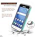 Galaxy Luna / Express 3 / Amp 2 / J1 2016 Case, NageBee Design Premium Heavy Duty Defender Dual Layer Protector Hybrid Case for Samsung Galaxy Luna / Amp 2 / Express 3 / J1 2016 - Teal