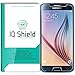 IQ Shield Tempered Ballistic Glass Screen Protector for Samsung Galaxy S6 99.9% Transparent HD and Anti-Bubble Shield