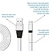 Myckuu 10FT/ 2Pack Premium Flat Aluminum Micro USB Charging & Data Cable for Android Smartphones,