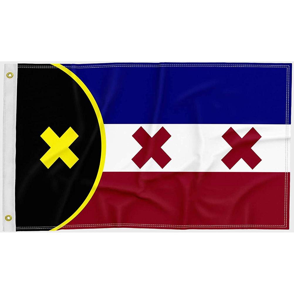 Atyhao Lmanburg Flag, Double Sided Printed Polyester, Indoor Banner Decoration, 90x150cm with Solid Brass Grommets (color)