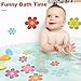 Pack of 10,Non Slip Bathtub Stickers,Adhesive Decals With Bright Colors,Ideal Large Appliques For Your family's Safety,Suit for Bath Tub,Stairs,Shower Room & Other Slippery Surfaces.(Bright Flowers)
