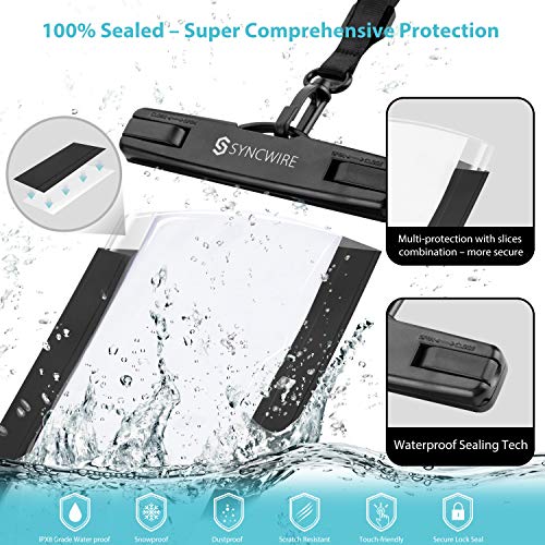 Syncwire Waterproof Phone Pouch [2Pack] Universal IPX8 Waterproof