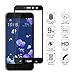Orzero (2 Pack) Compatible for HTC U11, U 11, Ocean (Full Coverage) Tempered Glass Screen Protector, 2.5D Arc Edges 9 Hardness HD Anti-Scratch (Lifetime Replacement)-Black
