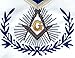 Master Mason with Embroidered Border Masonic Apron - [Blue & White]