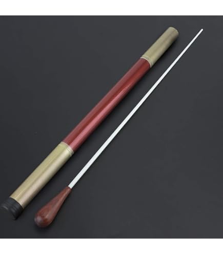 Bâton De Chef D'orchestre En Bois - Longueur 39cm - Manche Bois & Bâton FRP - Pour Professionnels Et Débutants