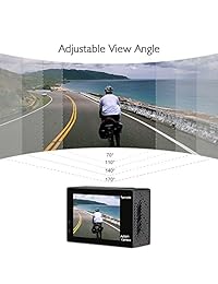 Cámara de acción Akaso Brave 4 4K 20MP con Wifi, sensor Sony Ultra HD con EIS de 100 pies, sumergible, impermeable, con 2 baterías y kit de accesorios para el casco