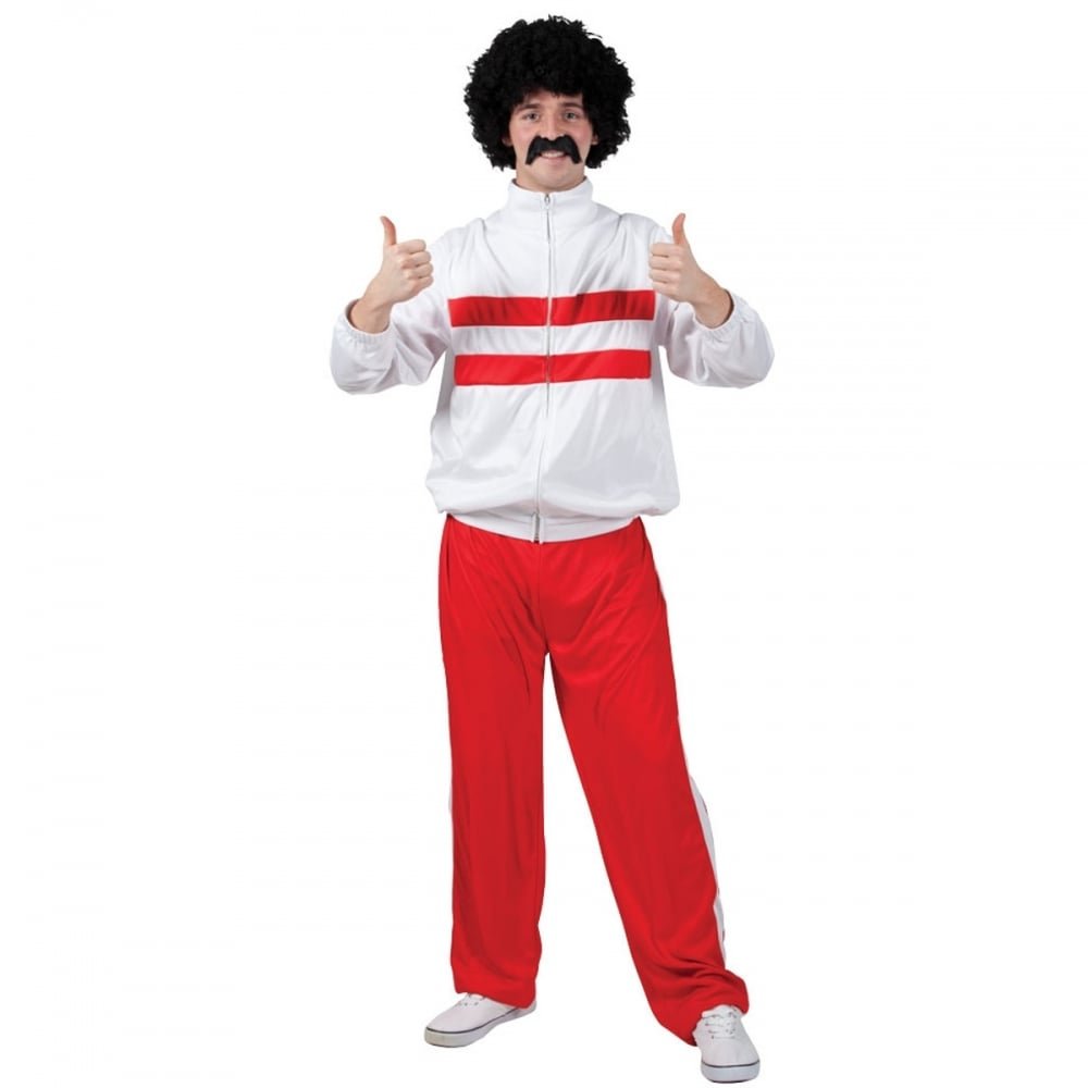 Adults Funny Athlete Trackie Costume One Size