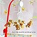 HLEEDUO Baby Mobile Motor 12 Lullabies Battery Operated, Baby Music Mobile, Crib Mobile Motor, Baby Music Box Spinner