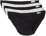 Fruit of the Loom Men's 5PK Black Grey Bikini L