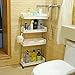 Aogist 4-Tier Slim Storage Cart Mobile Shelving Unit Slide Out Storage Tower for Kitchen Bathroom Laundry Room Narrow Places(White)