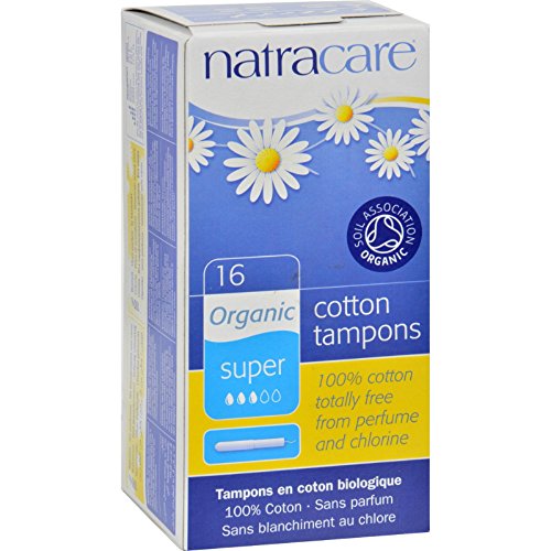 Natracare 8002 Organic All Cotton Tampons With Applicator 16 Count