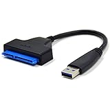 USB 3.0 to SATA Adapter Cable for 2.5" SSD/HDD Drives - SATA to USB 3.0 External Converter and Cable,USB 3.0 - SATA III converter (SATA-USB 3.0 converter cable)
