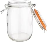 Vogue Preserve Jar 1000ml Clip Top Airtight Storage for Canning & More view 2