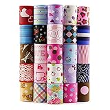 Summer-Ray 25 Yards (25 x 1 Yard) Grosgrain Ribbon 1.5 inch (38mm) Mixed Colors Value Pack