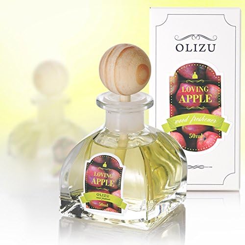 OLIZU WOOD Company Loving Apple Scented Diffuser 50ml (1.7oz), Aromatherapy Essential Oil Reed Type, Fine Home Fragrance Relaxation Housewarming, Birthday Gifts