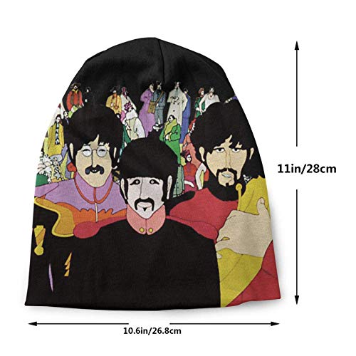 huatongxin Adultes Bonnet en Tricot, Bonnet Beatle Skull Stretch Winter Warm Caps Noir - Les Beatles, Paul McCartney, John Lennon, RIngo Starr, George Harrison huatongxin Adultes Bonnet en Tricot, Bonnet Beatle Skull Stretch Winter Warm Caps Noir – Image 3