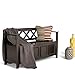 SIMPLIHOME Bedford SOLID WOOD Universal TV Media Stand, 53.9 inch Wide, Living Room Entertainment Center, Storage Cabinet with Glass Doors, for Flat Screen TVs up to 60 inches in Dark Tobacco Brown
