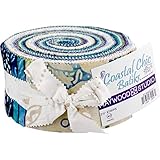 Coastal Chic Batiks Strips 40 2.5-inch Strips Jelly Roll Maywood Studio, Assorted