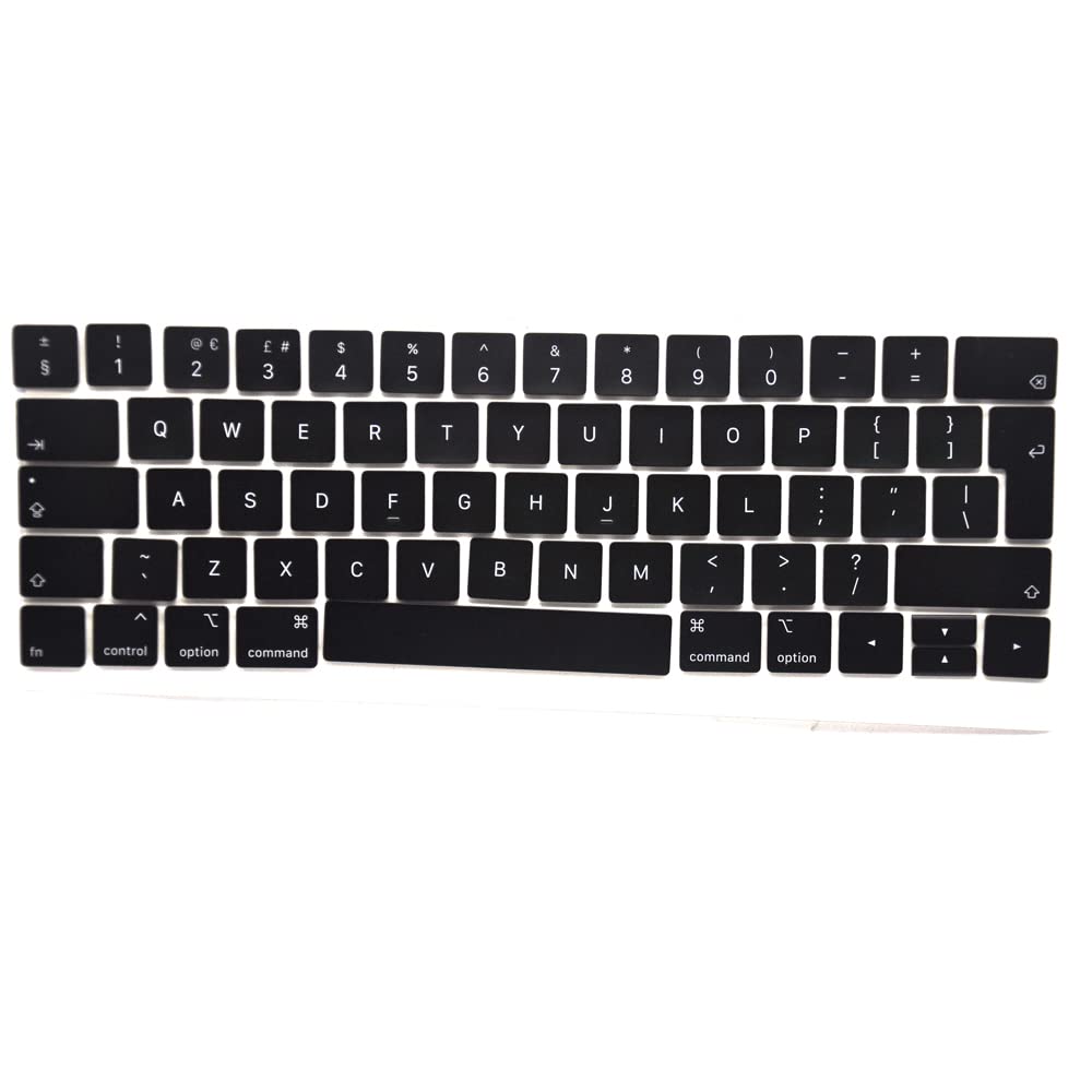 Pardarsey New Replacement Key Cap Set UK Keyboard Replacement Keycaps Keys QWERTY Compatible for MacBook Pro Retina 13" 15'' A1989 A1990 UK Keyboard keys