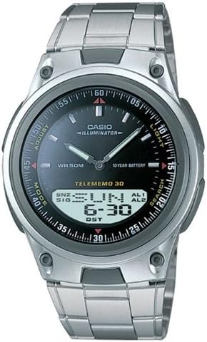 New Casio AW-80D-1A Sports Analog Digital Databank World Time Alarm Men's Watch