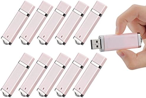 Topsell Thumb Stick 16GB USB 2.0 Flash Drive, Pink, Pack of 10, Bulk Packaging (5003946)