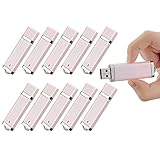 TOPESEL Thumb Stick  2GB USB 2.0 Flash Drives, Pink, Pack of 10, Bulk Packaging (5003943)