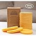 SkinCareMedi Compressed Cellulose Eco Sponges For Face & Neck (60 pcs) / Daily facial cleansing and makeup removal / Natural untreated Cellulose Fiber