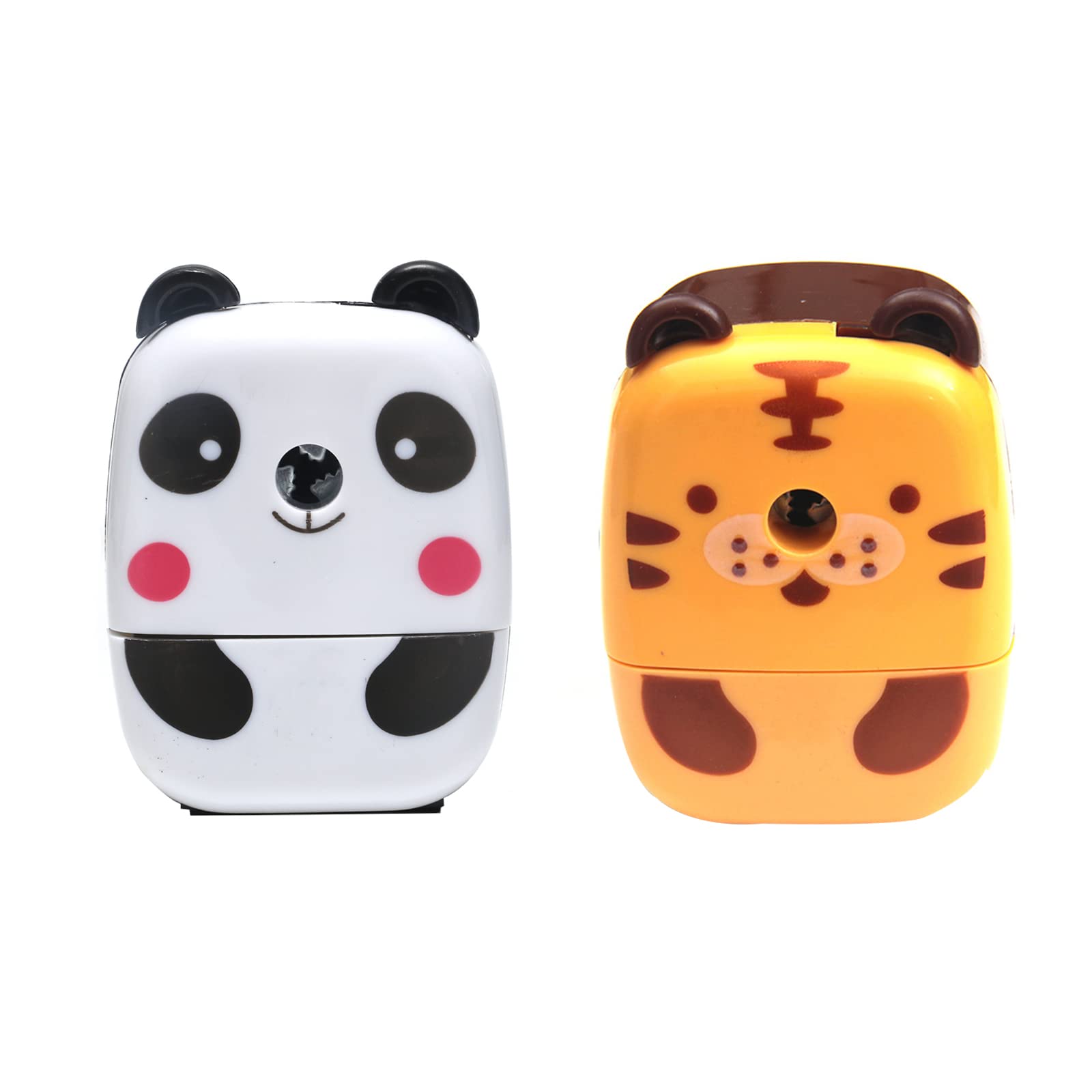 2 Pcs Animal Pencil Sharpeners Kids Small Stationery School Supplies for Kids Student Office School