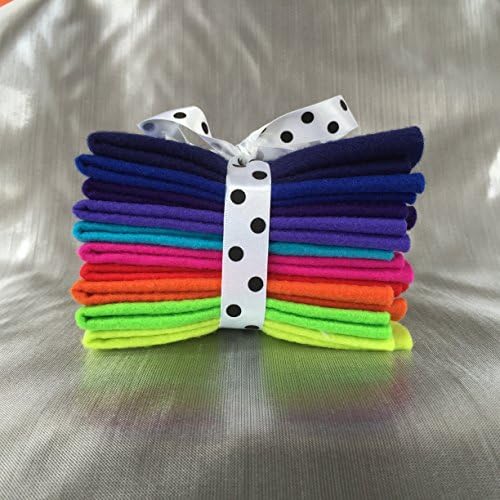 Mixed Felt * Coloured Themes (10 Sheets Per Pack) Sheet Size 11cm x 22 cm (Rainbows)