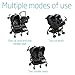 Maxi-Cosi Dana for2 Double Side by Side Stroller with Infant Car Seat Adapters, Devoted Black, One Size