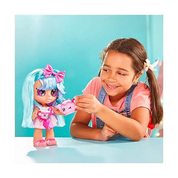 Kindi-Kids-Fun-Time-Friends-Bella-Bow Kindi Kids Fun Time Friends Bella Bow, Pre-school Kindi Kids 10 inch doll and 2 Shopkin Accessories