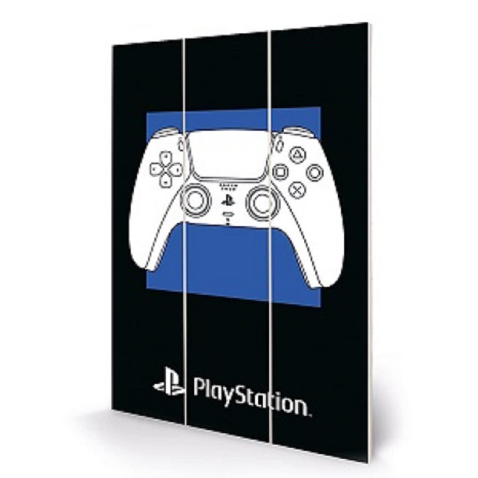 Pyramid International Playstation Wall Art (Bold Controller Design) 20cm x 29.5cm - Official Merchandise, gray