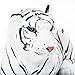 BRUBAKER White Plush Tiger 28 Inch Stuffed Animal